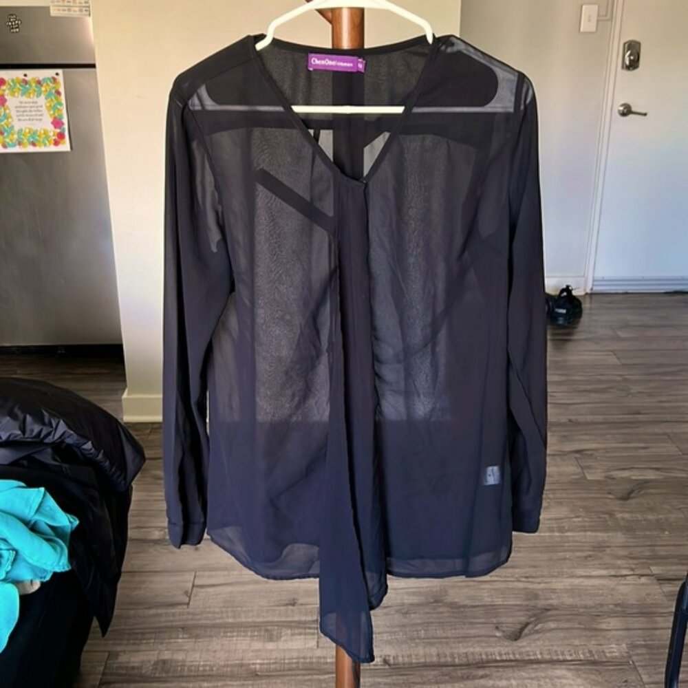 All black blouse